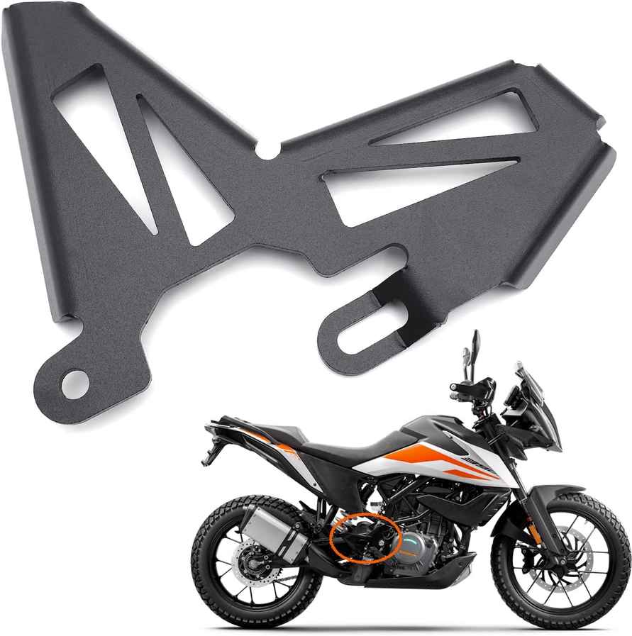 HTTMT Black Rear Brake Master Cylinder Guard Cover - Compatible with 21-22 KTM Adventure 390 ADV390 - P/N: GZSP-K3-022